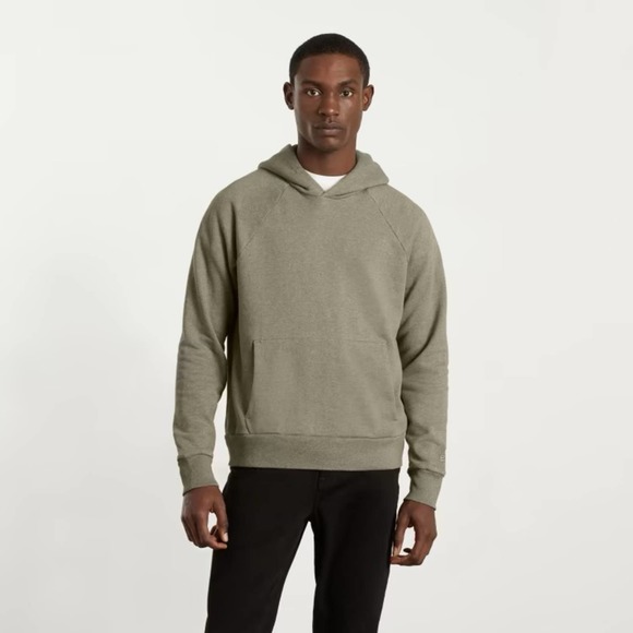 Everlane Other - EVERLANE The Track Hoodie Heathered Overland Light Green Long Sleeve Medium NEW